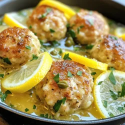 Chicken Piccata Meatballs Recipe