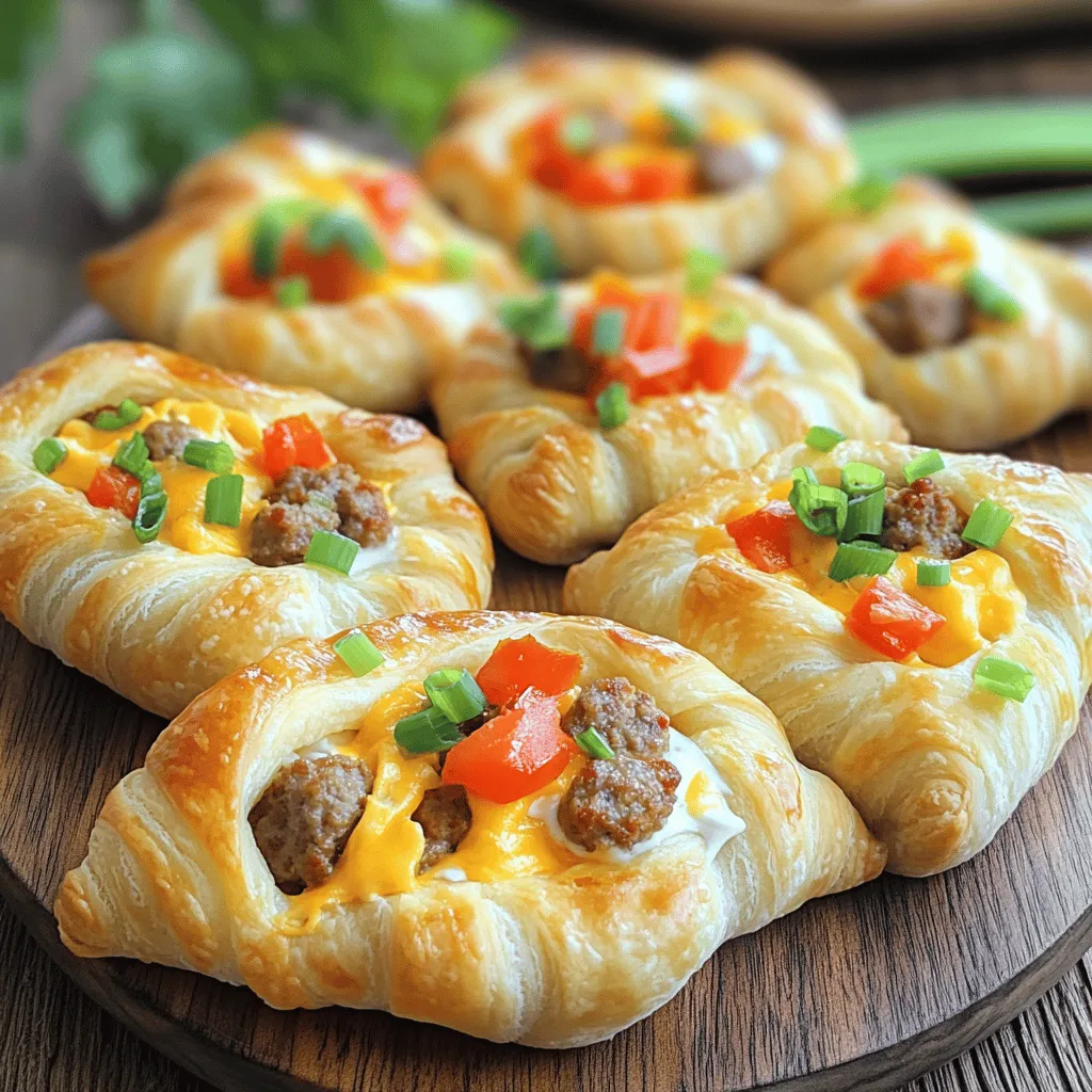 If you’re on the hunt for an appetizer that strikes the perfect balance between creamy, spicy, and cheesy flavors, look no further than Rotel Sausage & Cream Cheese Crescents. This delightful treat marries the richness of cream cheese with the zesty kick of Rotel diced tomatoes and green chilies, all enveloped in flaky crescent roll dough. The result is a mouthwatering combination that is sure to impress your guests at casual get-togethers or festive celebrations.