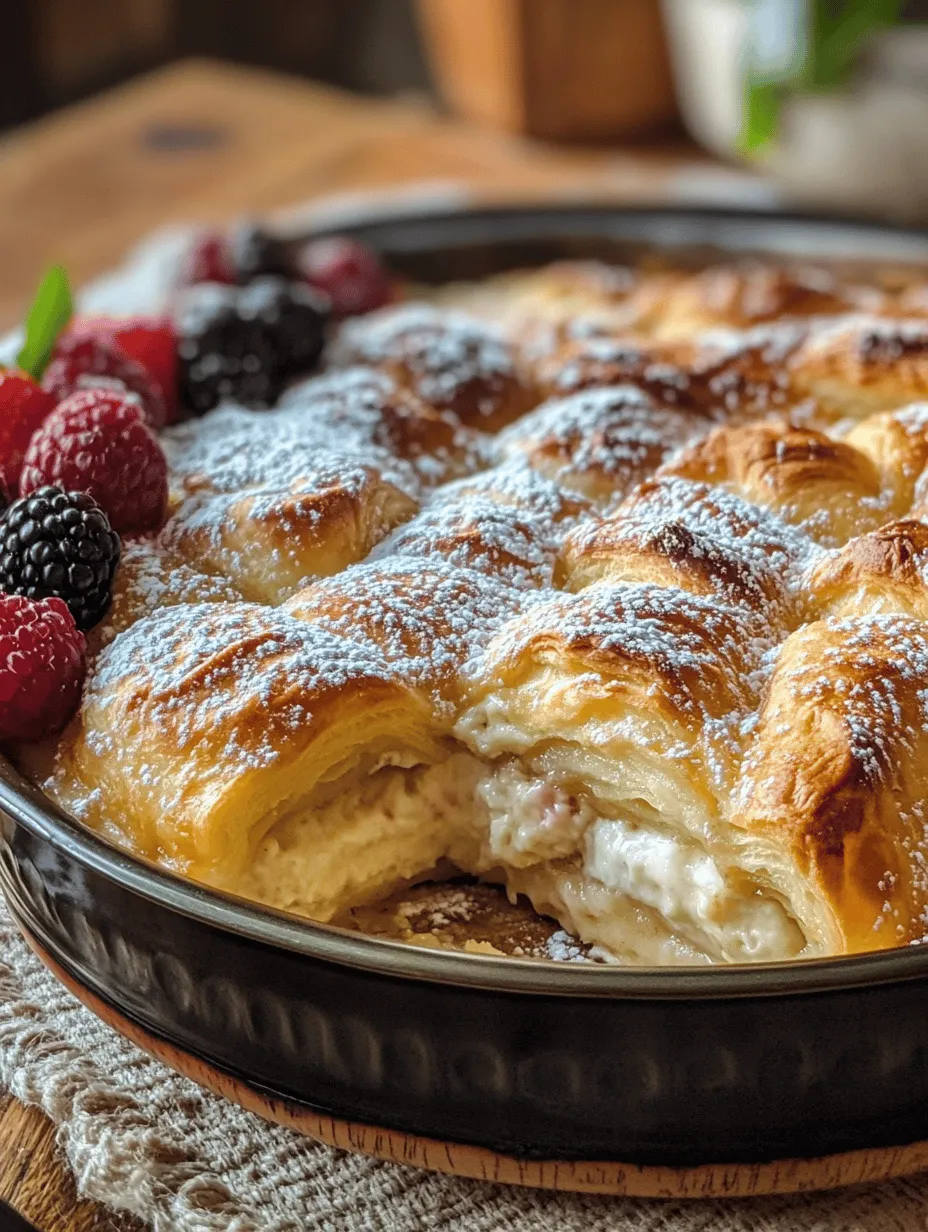 Cheesecake Crescent Rolls Casserole: A Comforting Dessert Delight