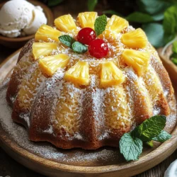 There’s something undeniably nostalgic about Bundt cakes. Their unique shapes and beautifully defined ridges evoke memories of family gatherings, potluck dinners, and kitchen festivities where the aroma of baked goods wafts through the air. Among the myriad of flavors and styles that Bundt cakes can offer, the Pineapple Paradise Bundt Cake stands out as a tropical escape that marries the comforting sweetness of cake with the vibrant flavors of the tropics.