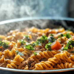 If you're in search of a dish that combines comfort, flavor, and ease of preparation, look no further than Cheesy Rotel Beef Pasta Delight. This hearty meal strikes a perfect balance between savory ground beef, zesty Rotel tomatoes, and melted cheese, making it a family favorite and a go-to recipe for gatherings, weeknight dinners, or even meal prep for the week ahead. The allure of this dish lies in its simplicity and versatility, allowing home cooks to adapt it to their tastes and dietary preferences while maintaining robust flavor.