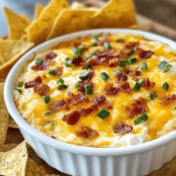 The appeal of this Bacon & Cheese Bliss Dip goes beyond its delicious flavor profile. It's remarkably easy to prepare, requiring minimal cooking skills while delivering maximum flavor. The creamy texture makes it perfect for dipping fresh vegetables, crunchy chips, or toasted bread. Plus, it can be made ahead of time and baked just before serving, making it an excellent choice for busy hosts.