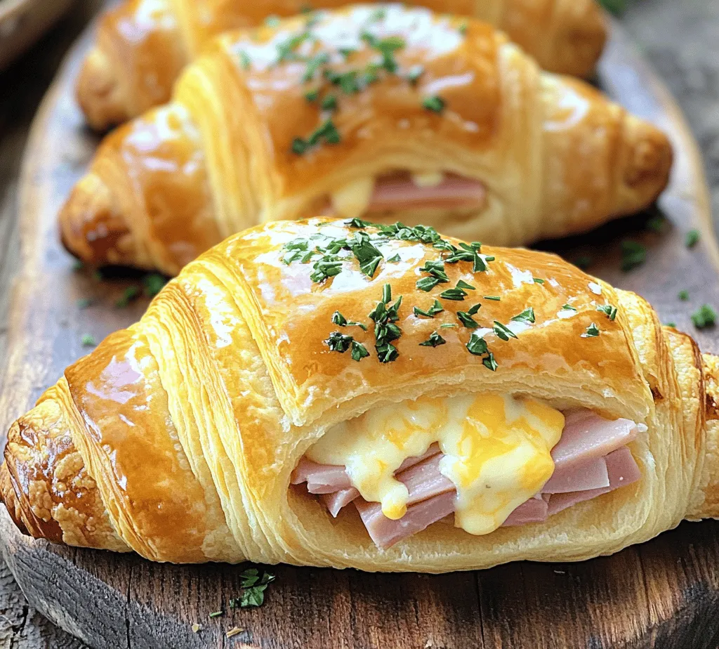 When it comes to comfort food, few dishes evoke the same level of indulgence as Cheesy Delight Baked Ham & Cheese Croissants. This delightful recipe harmoniously blends flaky, buttery croissants with savory ham and gooey Swiss cheese, creating a flavor profile that is both satisfying and sophisticated. Whether you’re hosting a brunch, preparing a quick lunch, or searching for a simple yet elegant dinner option, these croissants are sure to impress.