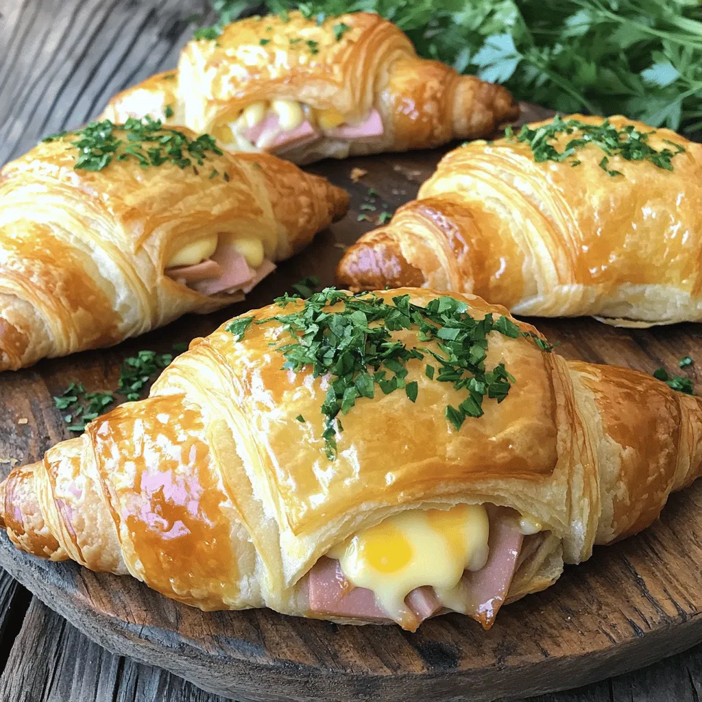 When it comes to comfort food, few dishes evoke the same level of indulgence as Cheesy Delight Baked Ham & Cheese Croissants. This delightful recipe harmoniously blends flaky, buttery croissants with savory ham and gooey Swiss cheese, creating a flavor profile that is both satisfying and sophisticated. Whether you’re hosting a brunch, preparing a quick lunch, or searching for a simple yet elegant dinner option, these croissants are sure to impress.