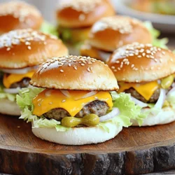 Mini Big Mac Cheeseburgers: A Delicious Twist on a Classic Favorite