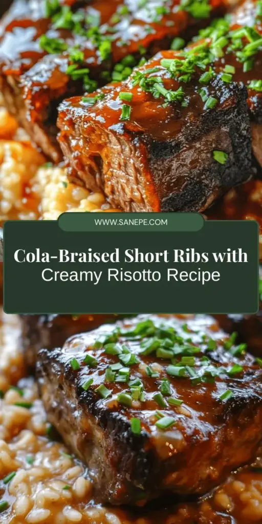 Create a culinary masterpiece with succulent short ribs slow-cooked in cola, served with creamy Parmesan risotto. This unique dish combines rich flavors with a hint of sweetness, promising a comforting meal perfect for impressing family and friends. Dive into the world of slow cooking and discover how cola tenderizes beef to perfection while a luscious risotto complements beautifully. Explore the recipe now! #ShortRibs #CreamyRisotto #SlowCooking #ComfortFood #Foodie