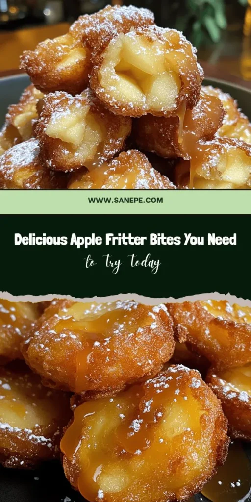 Indulge in the sweet joy of homemade Apple Fritter Bites! These delightful, bite-sized snacks are filled with juicy apples and warm spices, coated in a sugary glaze for the perfect treat. Easy to make and great for sharing, they're ideal for any occasion. Whether enjoyed with coffee or at a gathering, these fritters promise to impress. Get your kitchen ready and discover the joy of baking! #AppleFritters #Baking #DessertLovers #Recipes #SnackIdeas #HomemadeTreats #Foodie