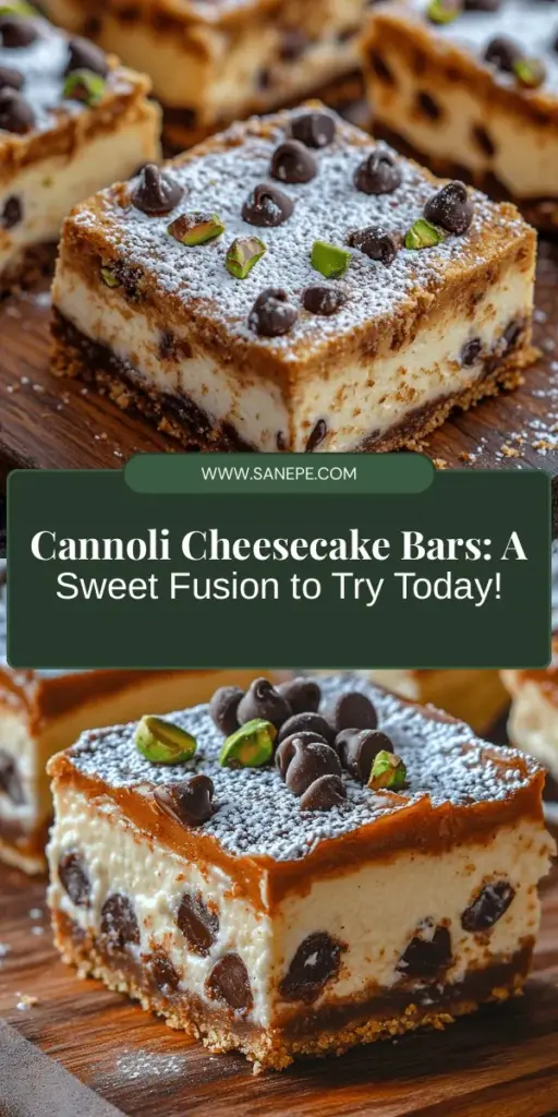 Indulge in the ultimate dessert fusion with Cannoli Cheesecake Bars Delight! This mouthwatering recipe blends the crispy, creamy delight of traditional cannoli with the rich, velvety texture of cheesecake. Ideal for any occasion, these bars are simple to make, ensuring even novice bakers can impress guests. Savor the perfect balance of sweet flavors and creamy goodness in every bite! #DessertRecipe #Cannoli #Cheesecake #Baking #Foodie #SweetTreats #ItalianDesserts #Yum