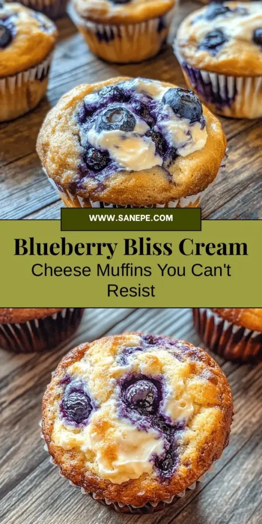 Indulge in the delightful combination of flavor and texture with Blueberry Bliss Cream Cheese Muffins! These scrumptious muffins are packed with juicy blueberries and a creamy cream cheese filling, making them perfect for breakfast, snacks, or dessert. Easy to bake and full of fresh ingredients, they’re sure to impress everyone at the table. Try this recipe and enjoy the sweet, comforting aroma wafting through your kitchen! #Muffins #Baking #BlueberryMuffins #CreamCheese #YummyRecipes #BakingJoy