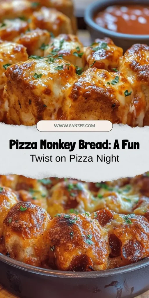 Get ready for a pizza night like no other with Pizza Monkey Bread Delight! This fun and interactive dish combines the beloved flavors of pizza with the joy of pull-apart monkey bread. Perfect as an appetizer or snack for game nights and gatherings, it’s easy to make and sure to impress. Learn how to whip up this cheesy, savory masterpiece with simple ingredients. Share the joy of food and create lasting memories! #PizzaMonkeyBread #EasyRecipes #FamilyFun #PartyFood #ComfortFood