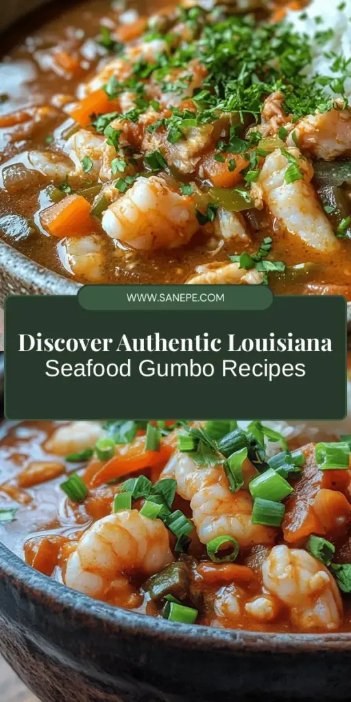 Dive into the rich flavors of Louisiana with a classic seafood gumbo! This beloved dish represents a blend of cultural influences, from African to French. Featuring fresh seafood, aromatic spices, and a perfectly crafted roux, gumbo is a must-try that warms the heart and soul. Discover its history, essential ingredients, and step-by-step instructions to create your own pot of this flavorful tradition. Enjoy with rice and your favorite sides! #Gumbo #LouisianaCuisine #SeafoodLovers #CookingAtHome #FoodieAdventures #CulinaryHeritage