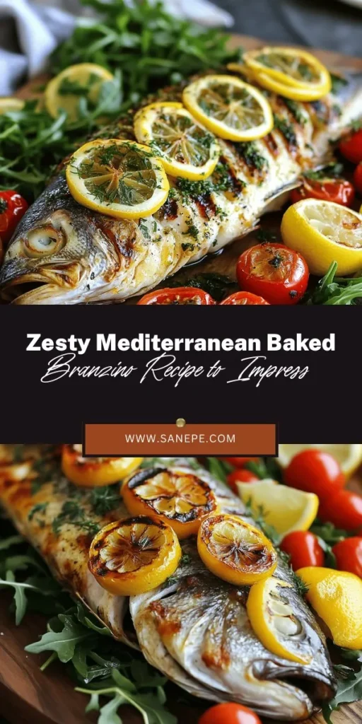 Discover the joy of Mediterranean cooking with this vibrant Mediterranean Herb and Lemon Baked Branzino recipe! This delicious dish highlights the delicate flavors of fresh branzino paired with aromatic herbs and zesty lemon, making it a perfect centerpiece for a healthy meal. Packed with omega-3s and essential nutrients, it's as beneficial as it is flavorful. Dive into the flavors of the Mediterranean and impress your guests with this culinary delight! #Branzino #MediterraneanDiet #HealthyRecipes #SeafoodLovers #CookingAtHome