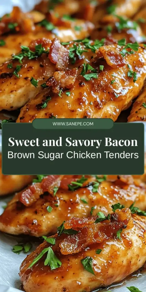 Indulge in the perfect blend of sweet and savory with Bacon Brown Sugar Chicken Tenders! This irresistible recipe features crispy bacon wrapped around tender chicken, glazed with a caramelized brown sugar coating that’s simply delicious. Ideal for any occasion, from weeknight dinners to festive gatherings, these tenders are sure to impress. Discover the secrets to creating this mouthwatering dish and wow your loved ones! #ChickenTenders #Bacon #CookingRecipes #SweetAndSavory #Foodie