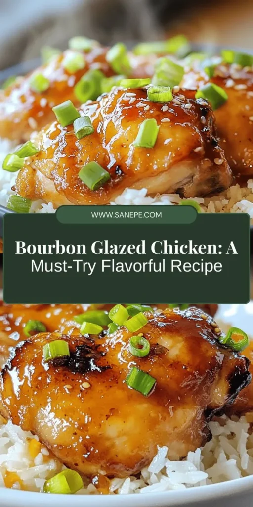 Elevate your dinner game with Savory Bourbon Glazed Chicken, a dish that masterfully combines sweet, smoky, and savory flavors. The tender chicken thighs soak up a rich bourbon glaze, creating an unforgettable culinary experience. Perfect for casual meals or special occasions, this recipe is versatile and easy to customize! Serve it over rice or greens for a delicious twist. Discover the joy of cooking with bourbon today! #BourbonChicken #DinnerInspiration #EasyRecipes #ComfortFood #Foodie