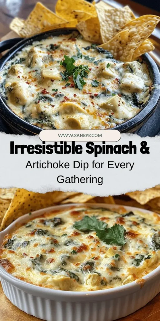 Treat your taste buds to this creamy spinach and artichoke dip, a classic favorite for any gathering! Packed with nutritious spinach and artichokes, this velvety dip is perfect with tortilla chips, fresh veggies, or toasted bread. Whether you're hosting a party or enjoying a cozy night in, this recipe guarantees smiles all around. Explore creative variations, from spicy twists to vegan options that everyone will love! #SpinachArtichokeDip #Appetizer #PartyFood #YummyRecipes #ComfortFood #HealthyEating