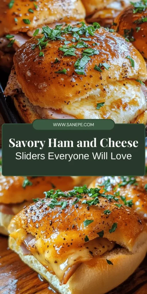 Delight in the mouthwatering goodness of savory ham and cheese sliders, the perfect crowd-pleaser for any occasion. Soft Hawaiian rolls, layers of deli ham, and gooey swiss cheese create a nostalgic treat everyone loves. Whether for game day or a cozy family dinner, these sliders are quick and versatile. Discover endless variations, from spice to cheese choices, and elevate your gatherings with this easy, flavorful recipe! #HamAndCheeseSliders #ComfortFood #EasyRecipes #PartyFood #Foodie #DeliciousSnacks