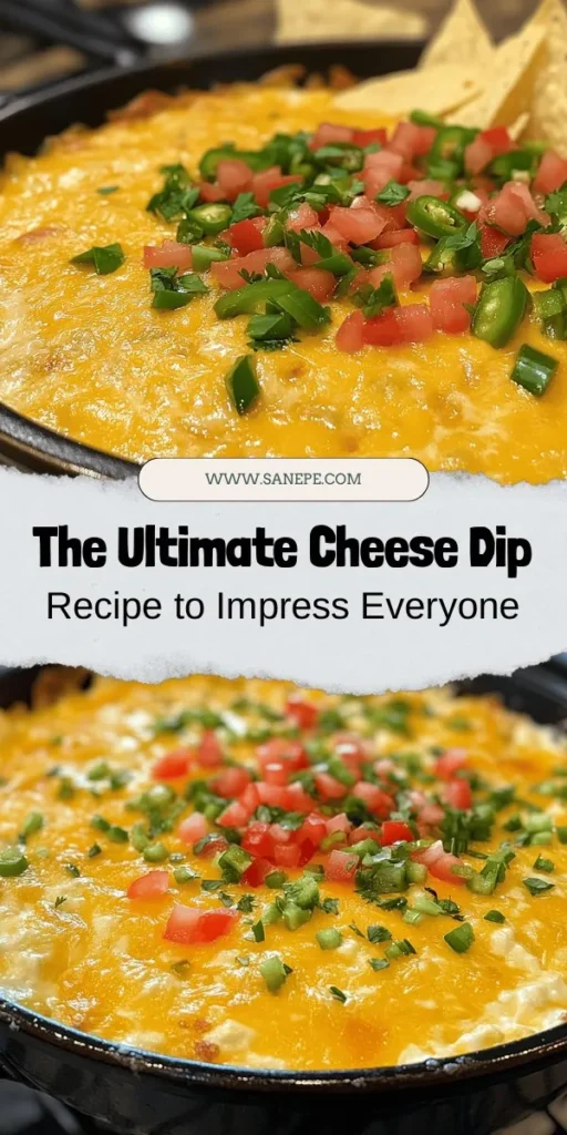 Discover the cheese dip that will make you the life of the party! This creamy, flavorful dip combines sharp cheddar, cream cheese, and zesty jalapeños, creating a crowd-pleaser that's perfect for any occasion. Whether you're hosting a game day, a holiday gathering, or just a cozy night in, this dip is sure to impress. Serve it with tortilla chips, veggies, or breadsticks for a delicious experience! #CheeseDip #PartyFood #ComfortFood #Recipe #Gatherings #Foodie