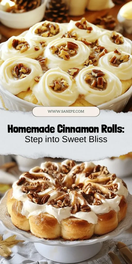 Indulge in the ultimate homemade cinnamon rolls with our step-by-step guide! Experience the joy of baking as you mix rich dough, create a heavenly cinnamon filling, and top it with creamy frosting. These delightful rolls are perfect for any occasion, bringing warmth and comfort to your kitchen. Gather your loved ones and create sweet memories together. Perfect for brunch, dessert, or just because! #CinnamonRolls #HomemadeBaking #ComfortFood #BakingJoy #SweetTreats