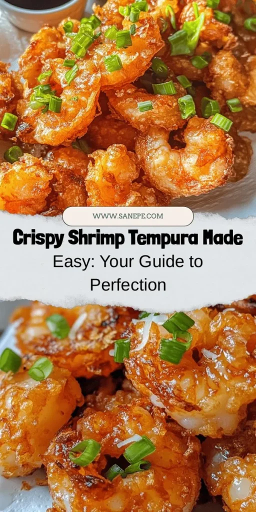 Discover the art of making crispy shrimp tempura at home! This guide takes you through the delicious journey of selecting the perfect shrimp, crafting a light and crunchy batter, and frying techniques for ultimate crispiness. Whether you're a novice or experienced cook, you’ll find valuable tips and tricks to impress your friends and family. Dive into this culinary masterpiece and enjoy the blend of flavors and textures in every bite! #ShrimpTempura #JapaneseCuisine #CookingAtHome #FoodLovers #TempuraMagic