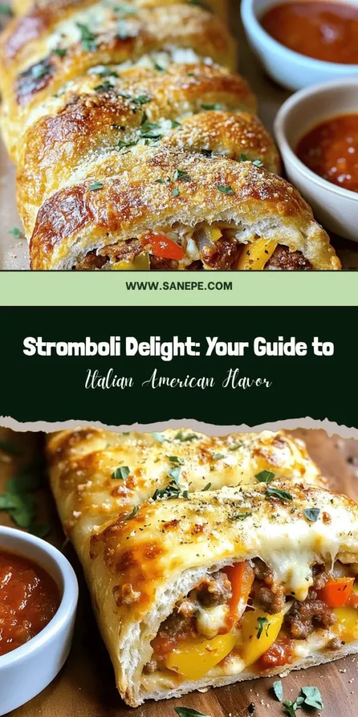 Discover the mouthwatering world of Stromboli Delight, where Italian-American flavors come alive! This versatile dish combines classic pizza ingredients—gooey cheese, savory meats, and fresh veggies—encased in warm, cozy dough. Perfect for family gatherings or casual nights in, Stromboli is easy to customize with your favorite fillings. Whether you opt for store-bought dough or go homemade, this delightful meal promises satisfaction in every bite. #Stromboli #ItalianAmerican #Foodie #Yummy #ComfortFood #FamilyDinner #DeliciousRecipes