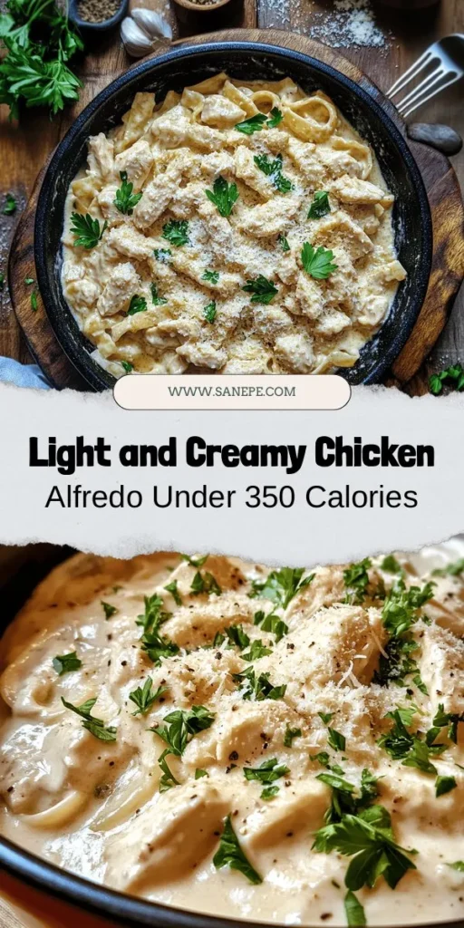 Indulge in the deliciousness of Creamy Dreamy Low Calorie Chicken Alfredo, a healthier twist on a classic Italian favorite. This guilt-free recipe features whole wheat pasta, lean chicken breast, and a creamy cauliflower sauce that keeps the flavor without the calories. Packed with nutrients and flavor, it’s perfect for meal prep or family dinners. Enjoy the comfort of Alfredo while staying on track! #LowCalorie #HealthyEating #ChickenAlfredo #PastaLovers #HealthyRecipes