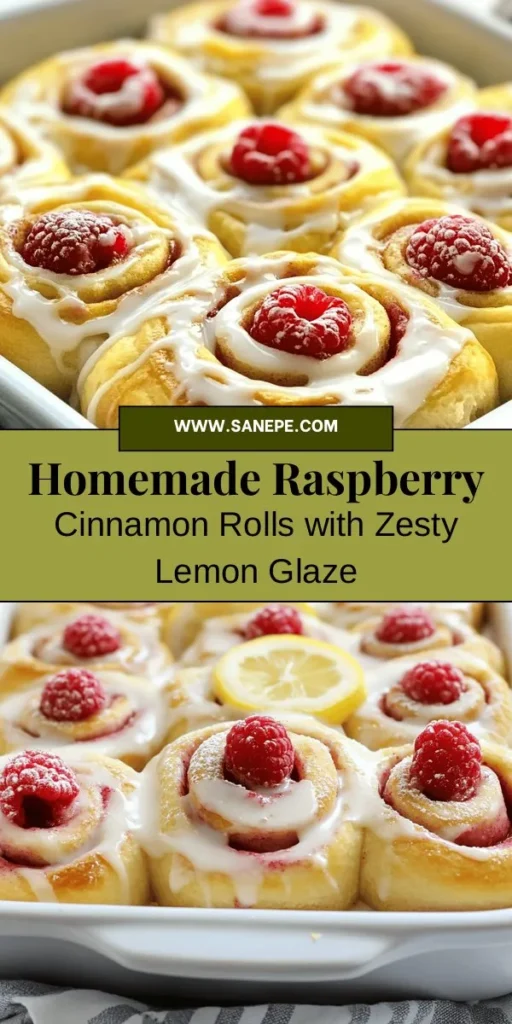 Looking to elevate your brunch game? Try these homemade raspberry cinnamon rolls with lemon glaze! This delightful recipe blends soft, pillowy cinnamon rolls with the tart burst of fresh raspberries and a refreshing lemon glaze. Perfect for sharing with loved ones, these treats offer the warmth and joy of baking from scratch. Indulge in this modern twist on a classic, and watch them disappear! #CinnamonRolls #BakingFromScratch #HomemadeTreats #Raspberry #LemonGlaze #BrunchIdeas