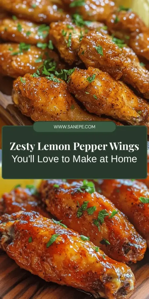 Discover the perfect blend of zesty and savory with these homemade lemon pepper chicken wings! Crunchy on the outside, juicy on the inside, and bursting with flavor, they're an ideal dish for entertaining or any casual meal. Learn how to create this crowd-pleaser with easy-to-follow tips on marinating, cooking, and serving suggestions. Spice up your kitchen adventures today! #ChickenWings #LemonPepper #RecipeIdeas #Foodie #HomemadeDelights #CookingAtHome #YummyEats