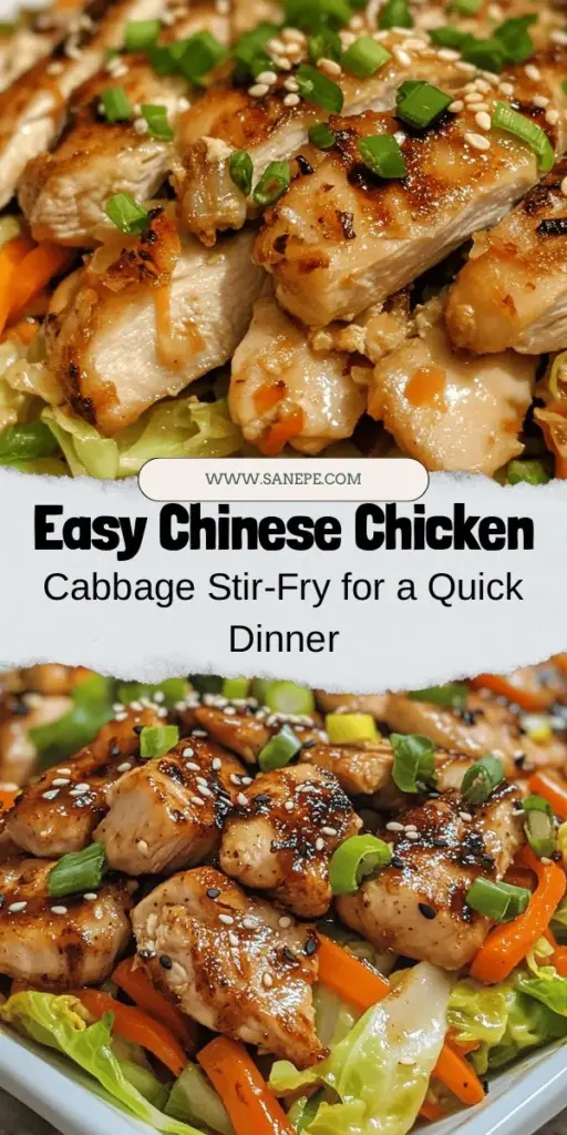 Discover the ultimate weeknight meal with this Savory Chinese Chicken Cabbage Stir-Fry. Ready in under 30 minutes, this dish is a perfect blend of tender chicken thighs, colorful vegetables, and flavorful sauces. Packed with nutrients and vibrant flavors, it's ideal for busy families! Learn about the importance of fresh ingredients, cooking techniques, and enjoy a satisfying dinner any night of the week. Try it out and share your delicious creations! #StirFry #ChickenRecipe #HealthyEating #WeeknightMeals #ChineseCuisine #FamilyDinner