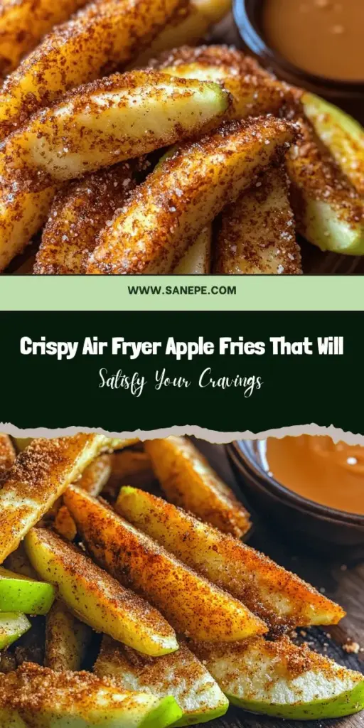 Looking for a healthy snack that satisfies your sweet tooth? Try Crispy Air Fryer Apple Fries! These delicious apple slices are coated for a perfect crunch without the guilt of traditional frying. With the right spices and dipping sauces, they become an irresistible treat. Plus, using an air fryer means less oil and fewer calories. Quick, easy, and oh-so-tasty—these apple fries are a must-try! #AppleFries #HealthySnacks #AirFryerRecipes #CrispyDelights #Foodie