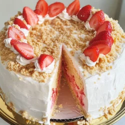 Strawberry crunch pound cake