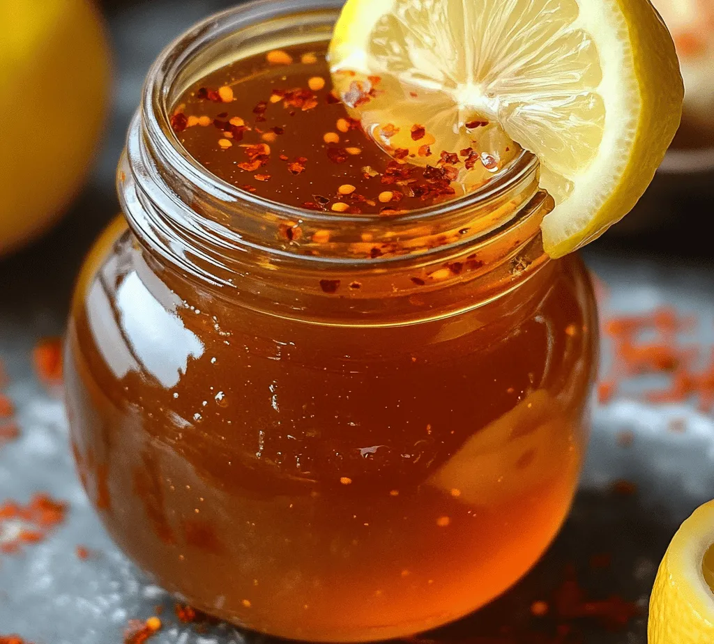 At the heart of this recipe lies raw honey, a natural sweetener that stands out for its numerous health benefits. Unlike processed honey, which often loses valuable nutrients during refinement, raw honey retains its natural enzymes, antioxidants, and phytonutrients. This makes it not just a sweetener, but a powerhouse of health benefits. Raw honey is known for its antibacterial and anti-inflammatory properties, making it a great addition to your diet. Its rich, complex flavor also provides a delightful base for the spiciness that follows.