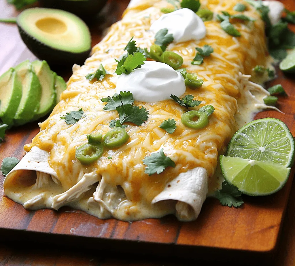 Creamy white chicken enchiladas are a cherished comfort food that has won the hearts and taste buds of many. With their rich, velvety flavors and satisfying textures, these enchiladas truly epitomize the concept of home-cooked warmth. Whether you're hosting a family gathering, looking for an easy weeknight dinner solution, or prepping meals for the week, this dish is versatile enough to fit any occasion. The combination of tender, shredded chicken enveloped in soft tortillas and smothered in a creamy, cheesy sauce is not just delicious; it's a crowd-pleaser that appeals to both kids and adults alike.