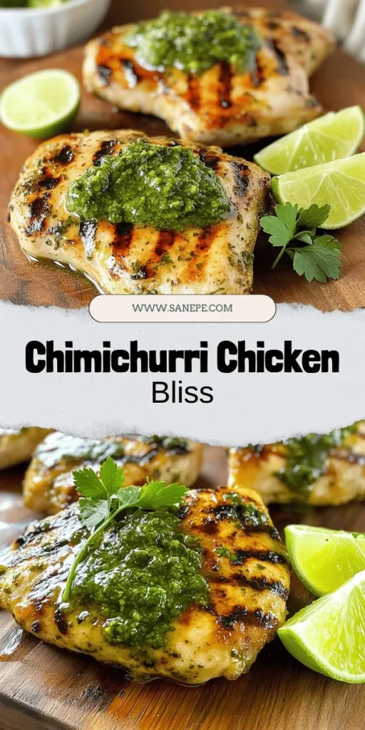 Discover the vibrant flavors of Argentina with our Chimichurri Chicken Delight recipe! This dish features succulent grilled chicken marinated in a fresh, zesty chimichurri sauce that packs a punch. With easy-to-follow steps, even novice cooks can create a delicious meal perfect for any occasion. Elevate your dinner routine and impress your guests with this delicious recipe. Click through to explore the full recipe and bring a taste of South America to your kitchen!