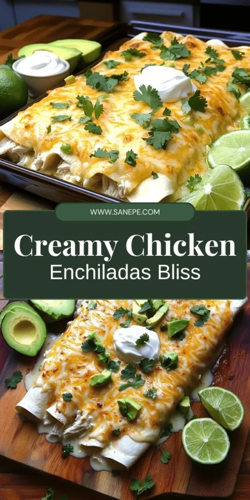 Experience the ultimate comfort food with creamy white chicken enchiladas that are perfect for any occasion. This easy recipe combines shredded chicken, creamy sauces, and melted cheese, wrapped in soft tortillas for a dish your family will love. In just a few simple steps, create a warm and satisfying meal that brings everyone together. Click through for detailed instructions and transform your dinner routine with this delicious recipe!