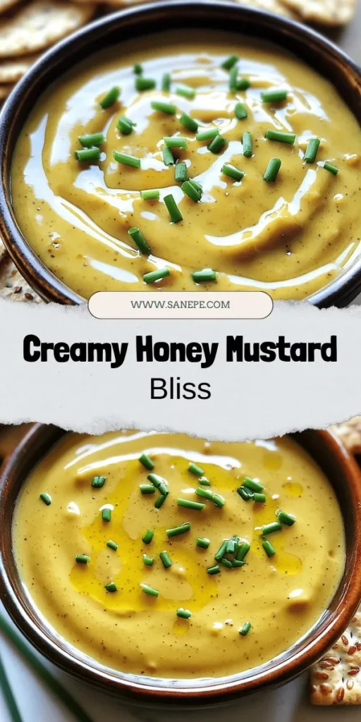 Elevate your meals with the Creamy Honey Mustard Delight, the ultimate sauce for any dish! This simple and versatile recipe combines the tang of Dijon mustard, the sweetness of honey, and the creaminess of Greek yogurt, making it perfect as a dip, dressing, or grilling sauce. Ready in minutes, this delightful sauce can transform salads, grilled meats, and veggies into irresistible favorites. Click now to explore the full recipe and discover endless serving ideas!