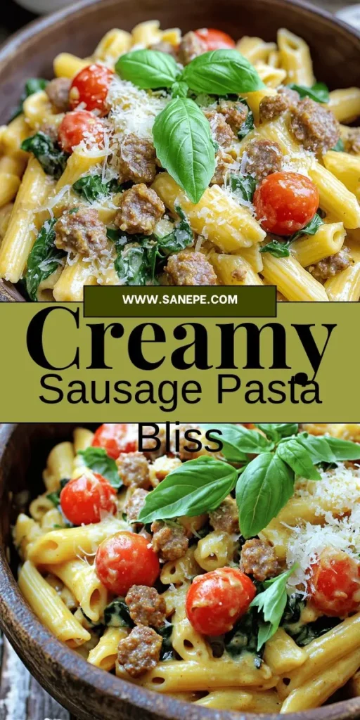 Discover the deliciousness of Creamy Italian Sausage Pasta, a hearty and easy-to-make meal perfect for any occasion. This recipe combines savory Italian sausage, creamy sauce, and fresh veggies for a flavor explosion. Ideal for family dinners or impressing guests, it requires just a few simple ingredients. Click through to explore the step-by-step guide to creating this comforting dish that everyone will love!