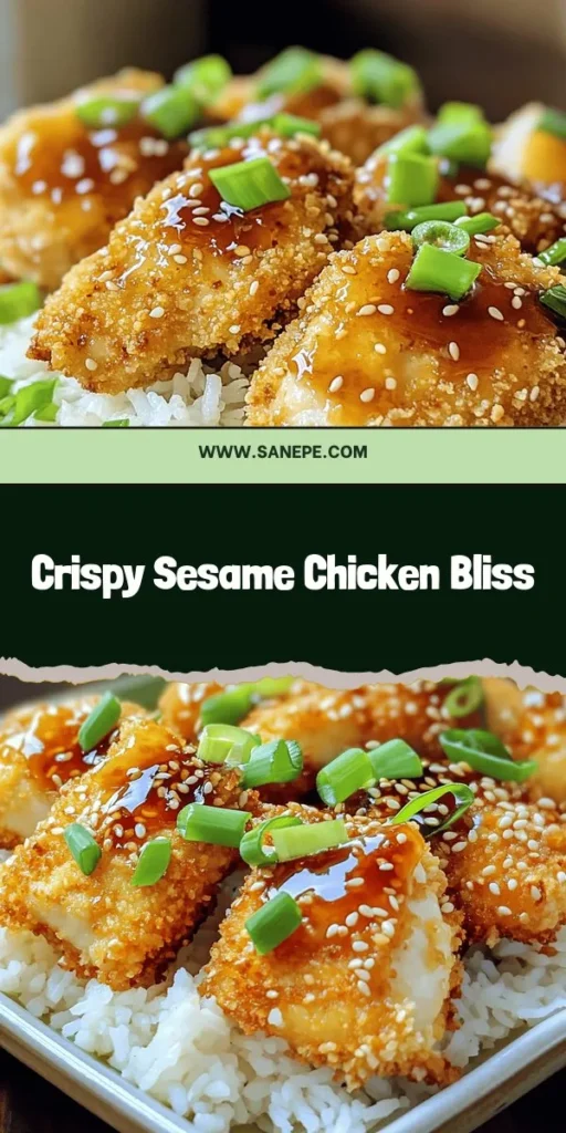 Discover the irresistible flavors of Crispy Sesame Chicken Delight, a must-try recipe that brings the best of Asian cuisine to your dinner table. This dish combines tender chicken thighs with a crunchy coating, drizzled in a savory-sweet sesame sauce. Perfect for busy weeknights or special occasions, it’s easy to make and share with loved ones. Click through to explore the recipe and elevate your cooking game with this delightful dish!