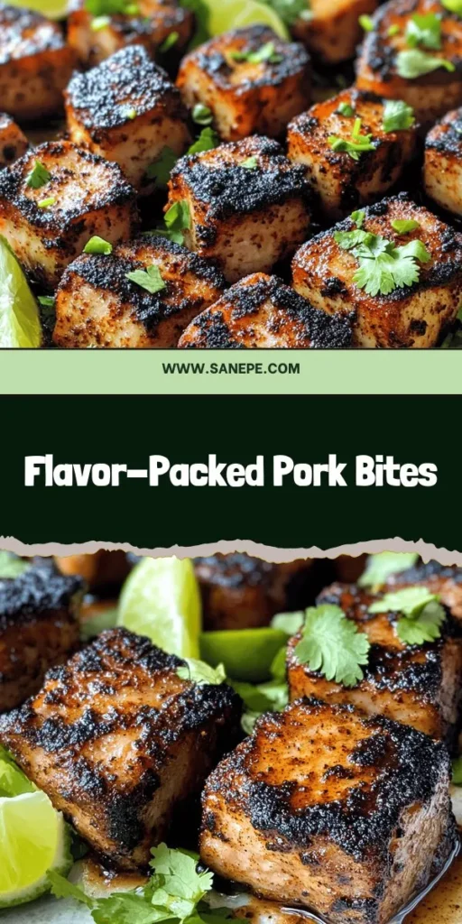 Discover the mouthwatering blackened pork bites recipe that combines bold flavors with quick prep time! Perfect for weeknight dinners or gatherings, these tender bites are coated in a rich spice blend that creates a delicious crust. With health benefits from pork tenderloin, this dish offers lean protein and essential nutrients. Ready to impress your guests? Click through to explore the full recipe and unlock the secret to making these delightful bites at home!