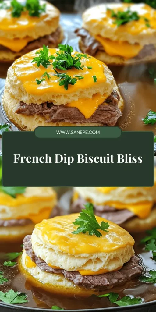 Create a delightful twist on your next meal with these Savory French Dip Biscuits! This innovative recipe transforms the classic French Dip sandwich into flaky, buttery biscuits filled with savory roast beef and a rich dipping broth. Perfect for any occasion, these biscuits are easy to make and sure to impress. Click to discover step-by-step instructions and tips to create this comforting dish that your family will love!