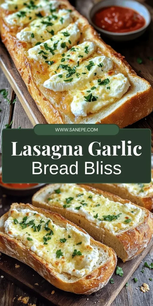 Discover the perfect way to elevate your next meal with Lasagna Garlic Bread, a delightful fusion of two beloved comfort foods! This recipe combines the rich flavors of traditional lasagna with the aromatic charm of garlic bread, making it a must-try side dish for any occasion. From fresh Italian bread to a mouthwatering garlic butter mixture, this dish is sure to impress. Click through to explore the full recipe and bring this delicious creation to your table!