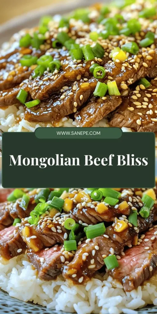 Discover the delectable world of Mongolian Beef Delight, a savory dish that combines tender flank steak with a sweet and savory sauce, fresh green onions, and aromatic ginger and garlic. Learn about its intriguing origins and master the key ingredients for an unforgettable meal experience. Perfect for any skill level, this recipe will impress family and friends. Click through to explore the full recipe and start your culinary journey today!