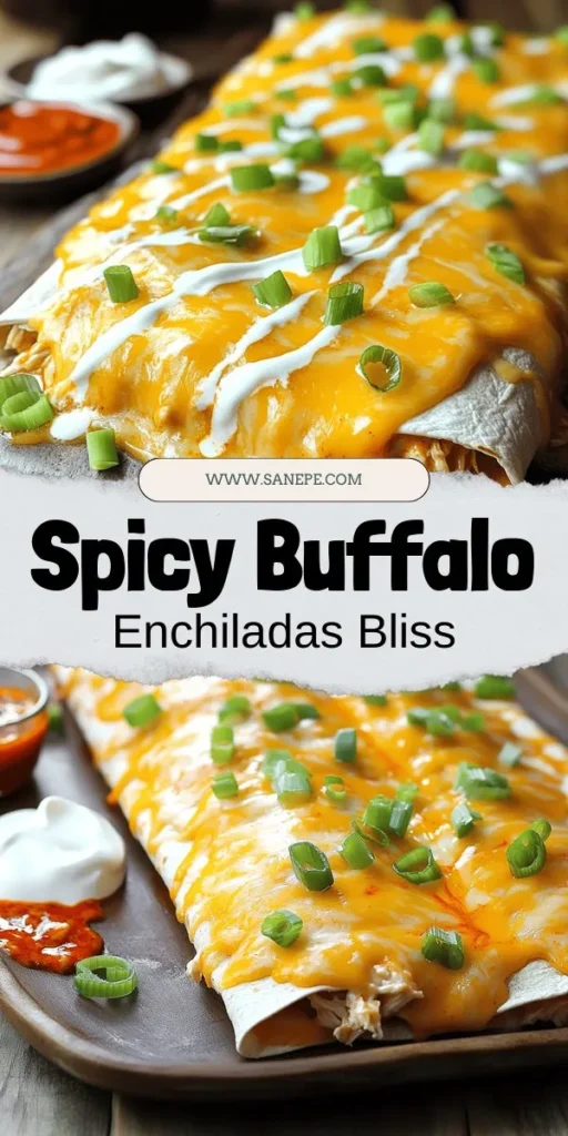 Spice up your next meal with this irresistible Buffalo Chicken Enchiladas recipe, a perfect blend of bold flavors that will wow your taste buds! These vibrant enchiladas combine tender shredded chicken, zesty Buffalo sauce, and creamy cheese, all wrapped in soft tortillas. Whether for game day or a family dinner, they’re sure to impress. Click through to discover the full recipe and step-by-step instructions for this delightful dish!