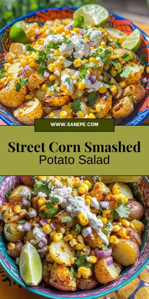 Indulge in the deliciousness of Mexican Street Corn Smashed Potato Salad, a vibrant take on classic potato salad that blends creamy baby potatoes with sweet, grilled corn and zesty lime dressing. This dish captures the essence of Mexican street food and is perfect for summer gatherings or barbecues. Discover how easy it is to make this flavorful salad and impress your guests! Click through for the full recipe and bring these bold flavors to your table.