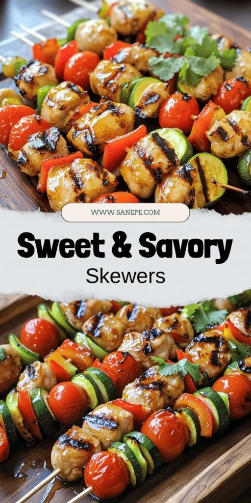 Discover the irresistible flavors of honey garlic chicken skewers, a perfect blend of sweet and savory that's ideal for any occasion! This easy recipe features juicy chicken marinated in a rich honey garlic sauce and colorful vegetables that not only add nutrition but also a vibrant presentation. Whether you're grilling for friends or preparing a family meal, these skewers are sure to impress. Click to explore the full recipe and bring this delightful dish to your table today!