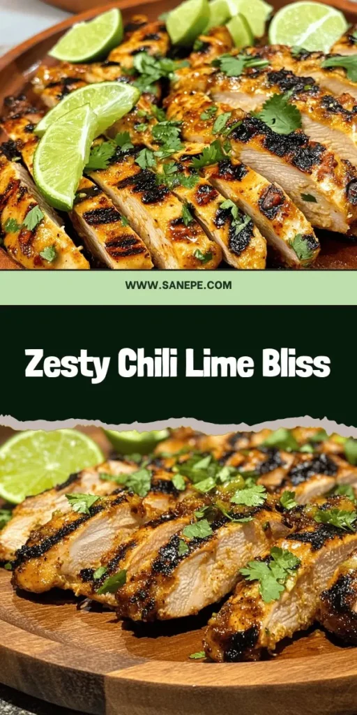 Discover the mouthwatering Zesty Chili Lime Chicken recipe that will elevate your grilling game! This vibrant dish combines the zesty flavors of lime with the heat of chili to create a delightful taste sensation. Perfect for health-conscious foodies, this lean chicken recipe is packed with protein and essential nutrients. Click through to explore step-by-step instructions and tips for grilling this flavorful delight, and impress your family and friends at your next meal!