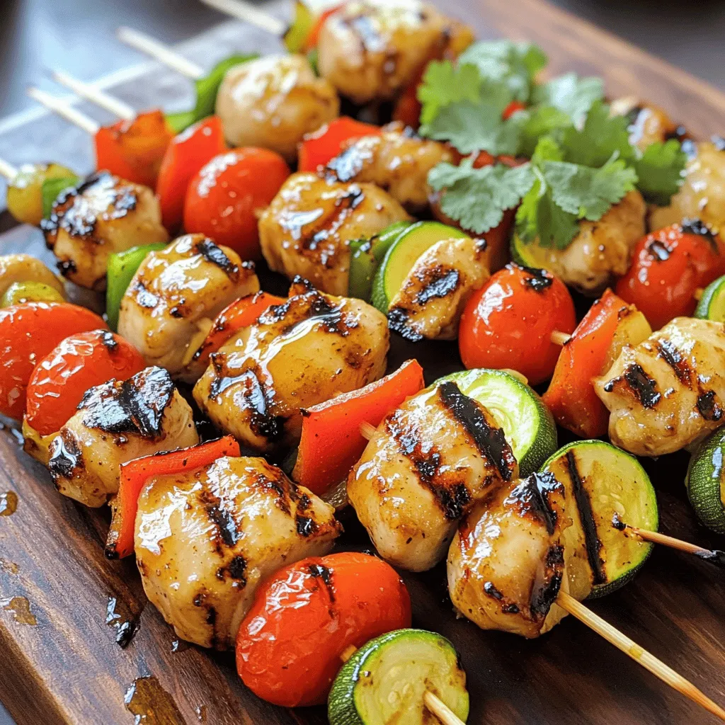 Honey garlic chicken skewers are a delightful fusion of sweetness and savory flavors that captivate the taste buds. This dish marries the rich, succulent taste of chicken with the aromatic essence of garlic and the delicate sweetness of honey, creating a perfect balance that is hard to resist. The appeal of honey garlic chicken skewers lies not just in their taste, but also in their versatility; whether served at a summer barbecue, a cozy family dinner, or even at a festive gathering, these skewers are sure to impress.