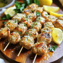 Garlic Parmesan Chicken Skewers: A Flavorful Delight