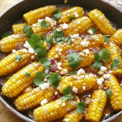 Sweet & Spicy Hot Honey Skillet Corn: A Flavor-Packed Treat